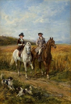 ザ・モーニング・ライド 3 ヘイウッド・ハーディ乗馬 Oil Paintings